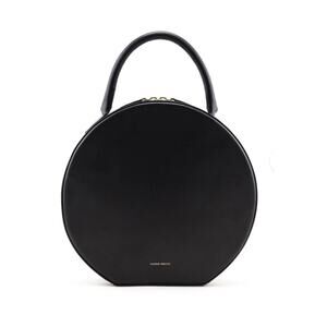 Mansur Gavriel Leather Round Handle Bag Black